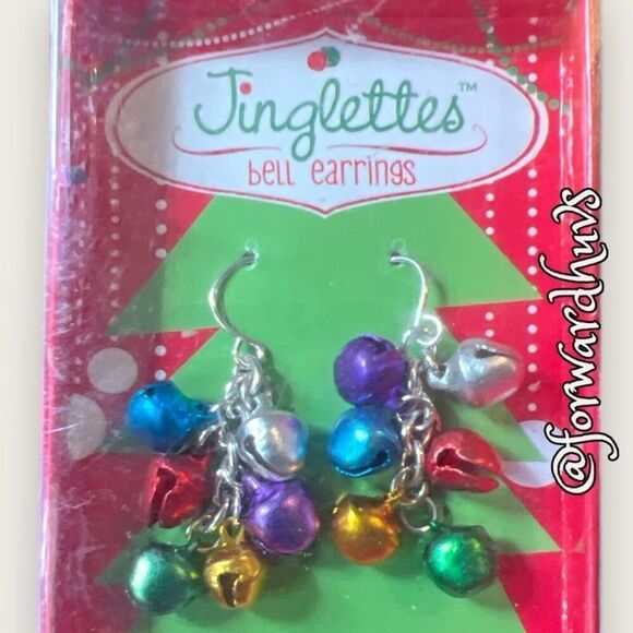Bundle Sale 3 for $15 | Jinglettes Jingle Bell Earrings In Box - Picture 3 of 7